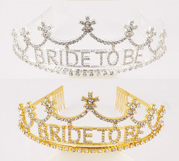 Bride to be Metallic Crown