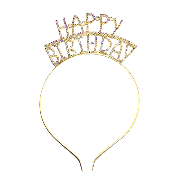 Happy Birthday Metallic Headband