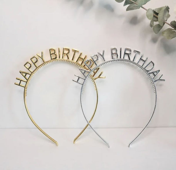 Happy Birthday Plastic Crown / Headband