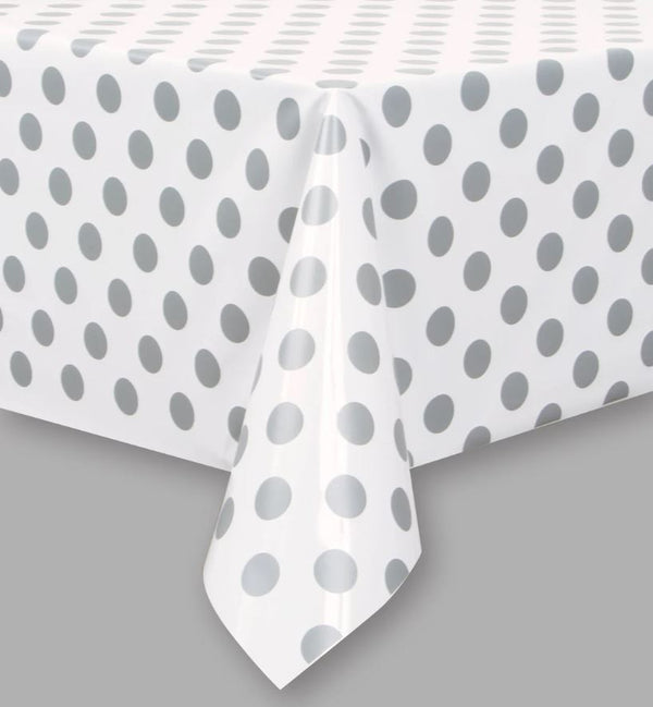 Foil Shiny Dots Pattern Table Cover - Single Color