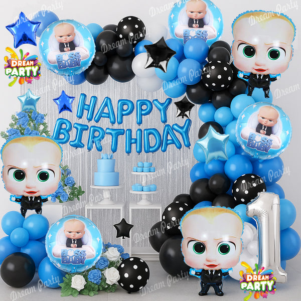 Boss Baby Theme Birthday Party Decorations Full Set of Balloons &amp; Items