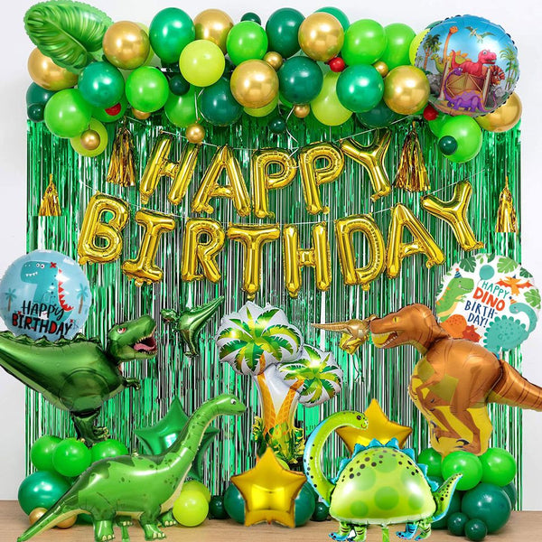 Dinosaurs Theme Birthday Party Decorations Full Set of Balloons &amp; Items