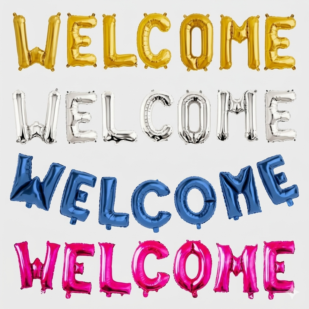 Welcome Foil Balloons Set – dreamparty.pk