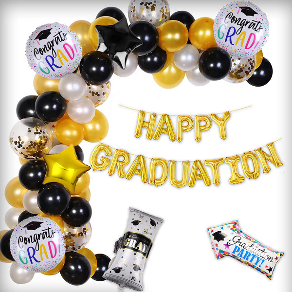 Happy Graduation Party Decorations Full Set of Balloons & Items