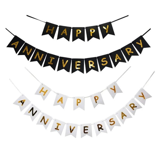 Happy Anniversary Card Bunting Banner