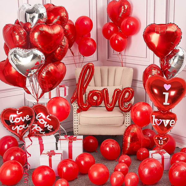 Love Decorations Theme Balloons Set