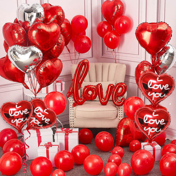 Love Decorations Theme Balloons Set