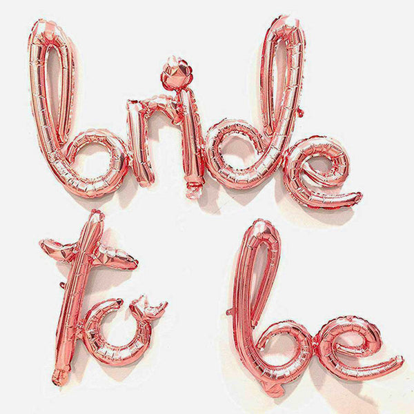 Bride to be rose gold Slim Foil balloons