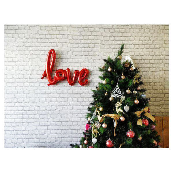 Love Foil Balloon Banner – Slim – Red Decoration