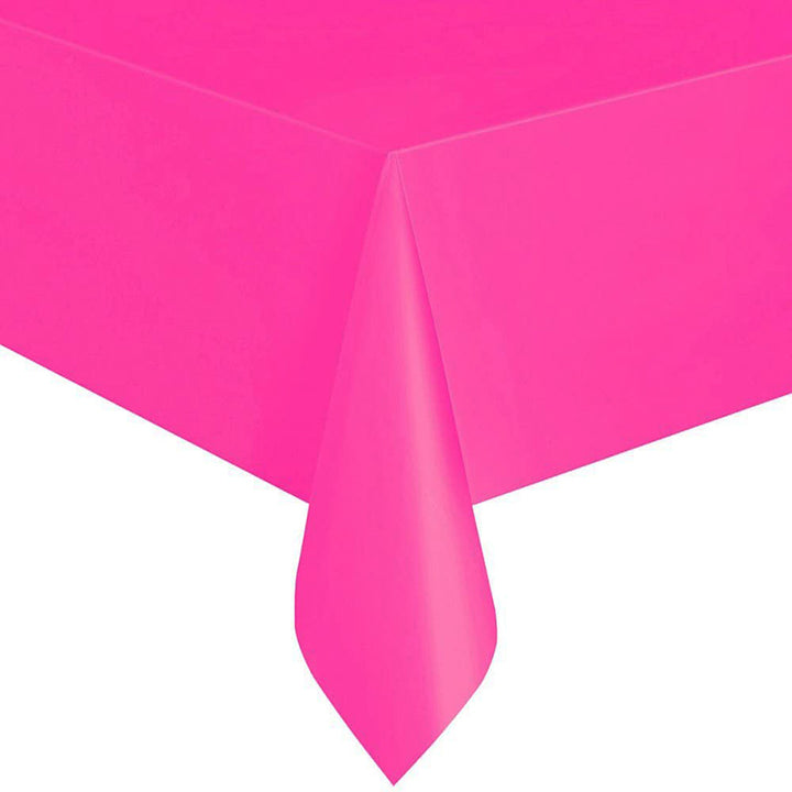 Pink Plastic Table Covers
