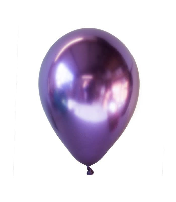 Purple chrome balloons