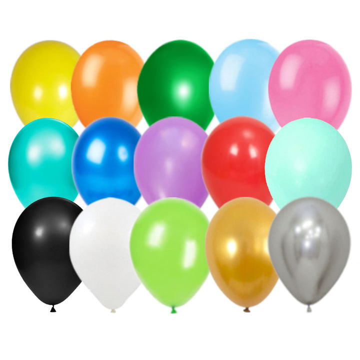 Latex Simple Balloons Multi Colors